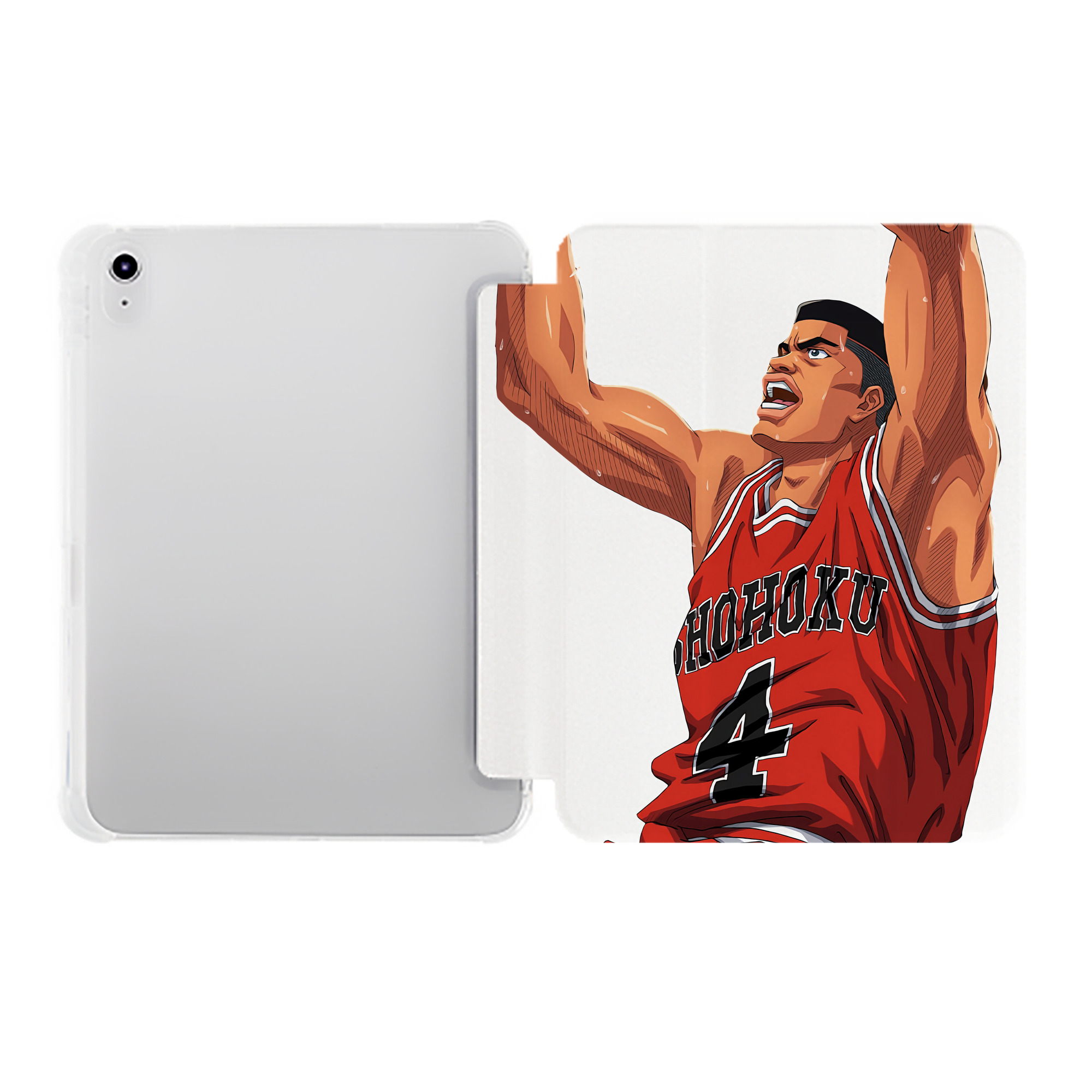 （画像用） SLAM DUNK／スラムダンク IPad ケース ペン収納付き 三つ折りスタンド PUレザー×シリコン 対応機種9.5/10.5/10.9インチ